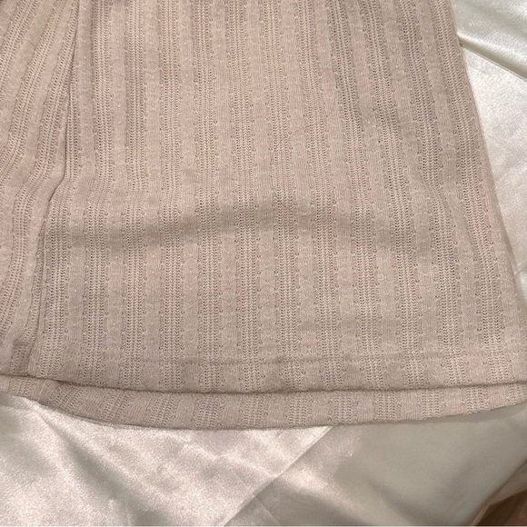 World Market Pointelle Knit Jumpsuit Cardigan Set Ivory Large XL Boho Lagenlook - Picture 12 of 16